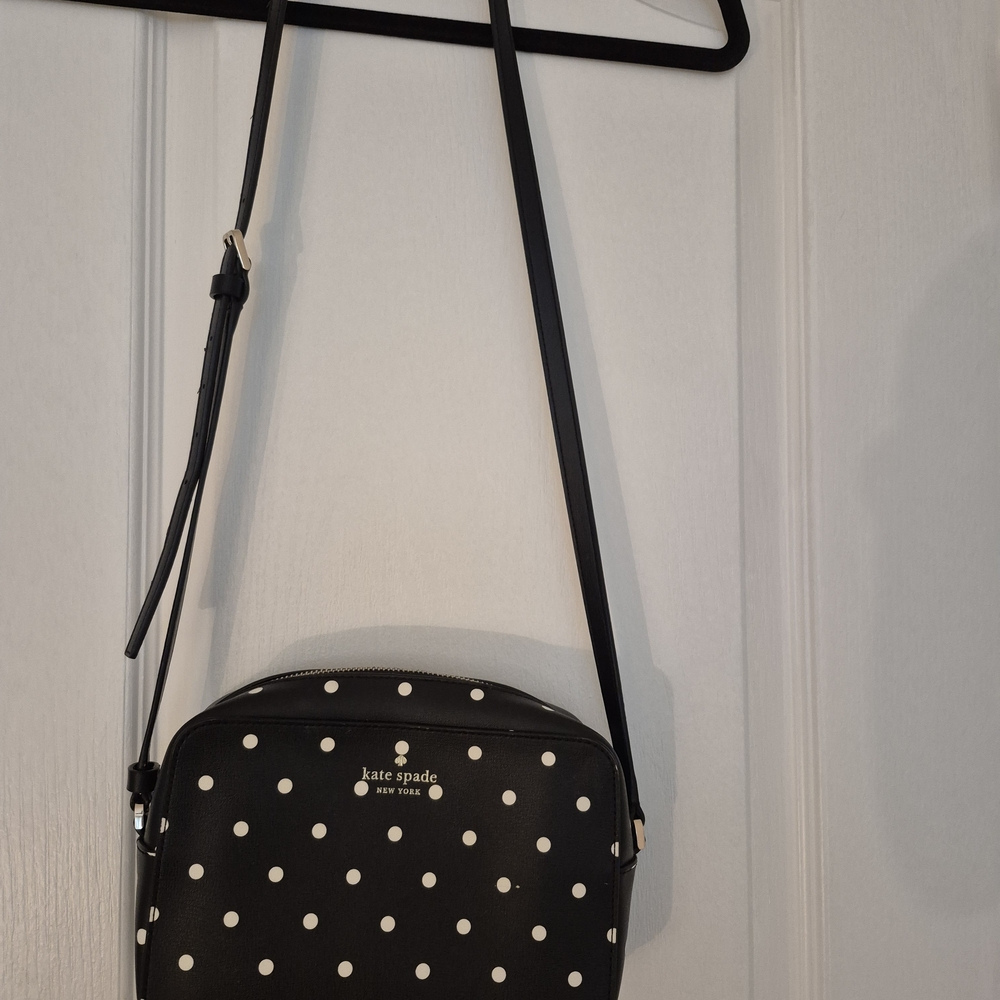 Kate Spade Black and White Polka Dot Crossbody